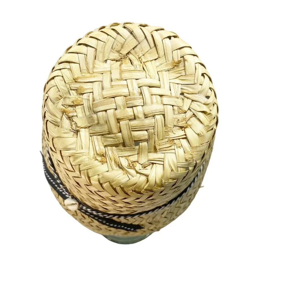 Tan Straw Handmade Bucket Hat OS - Picture 8 of 15